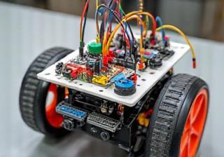 Educational robot building kit